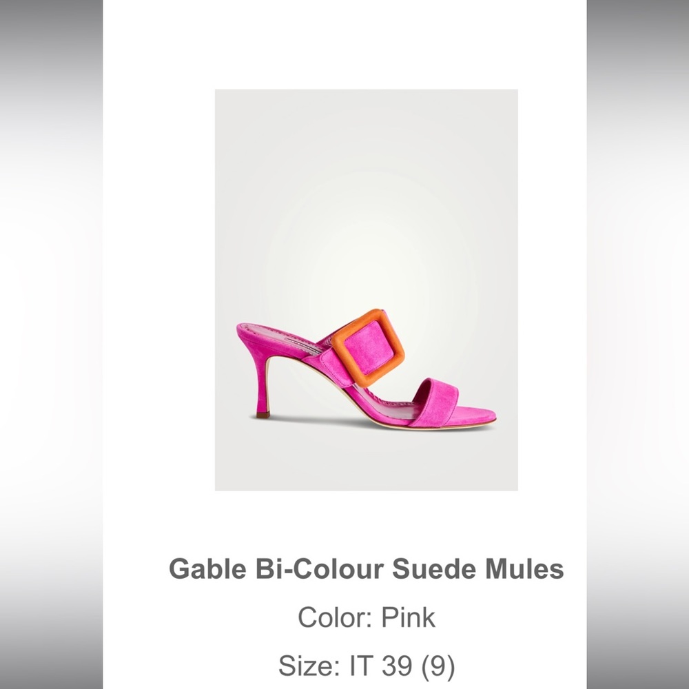 Pink and orange Manolo heels